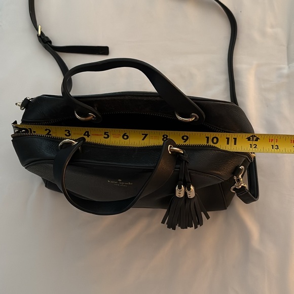 Kate Spade Black Leather Satchel Handbag - Picture 15 of 16